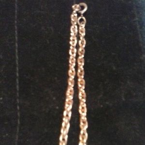 *7" Yellow Gold Tone Chain Bracelet